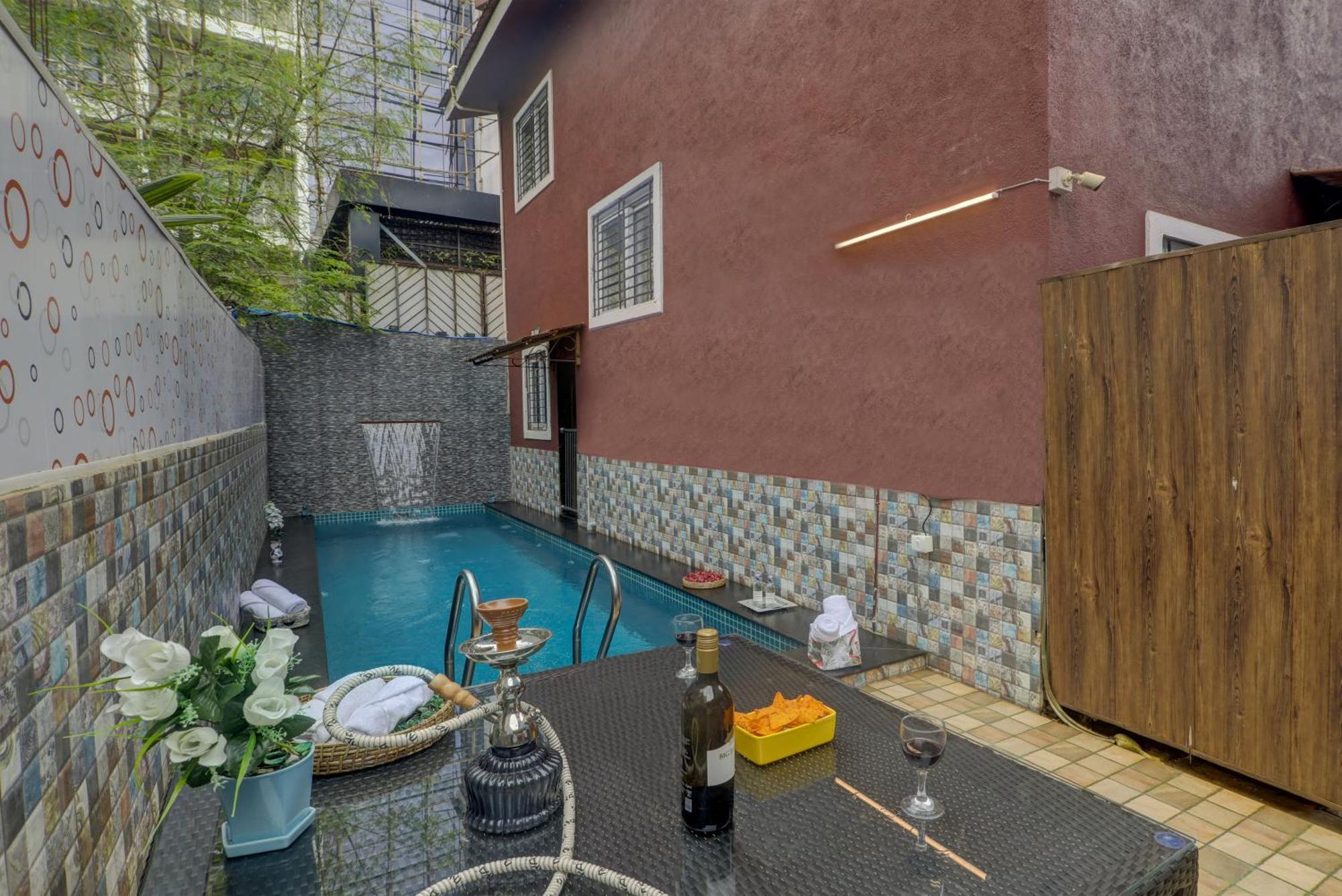 Ludo Private Pool Villa, WiFi-Caretaker-Parking, North Goa Baga Esterno foto