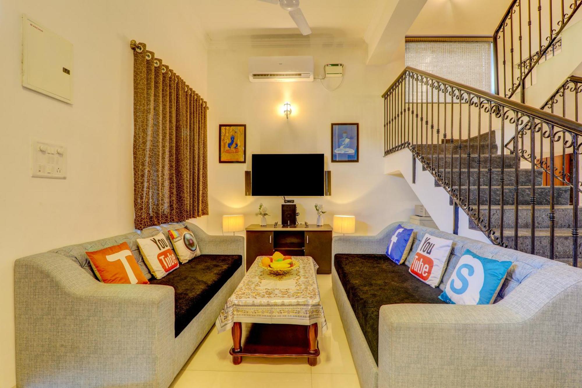 Ludo Private Pool Villa, WiFi-Caretaker-Parking, North Goa Baga Esterno foto